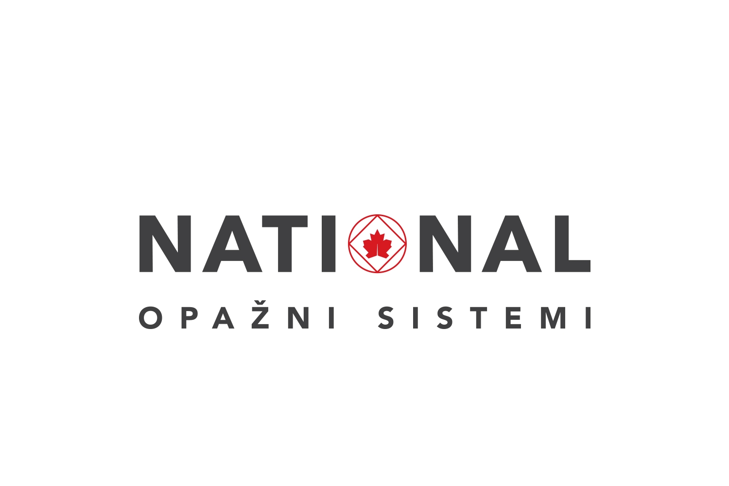 Primarna različica logotipa National s podpisom