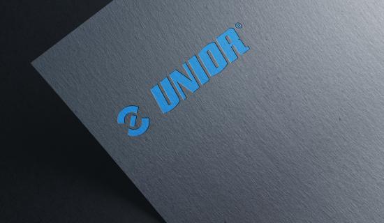 Unior logotip na tiskovini