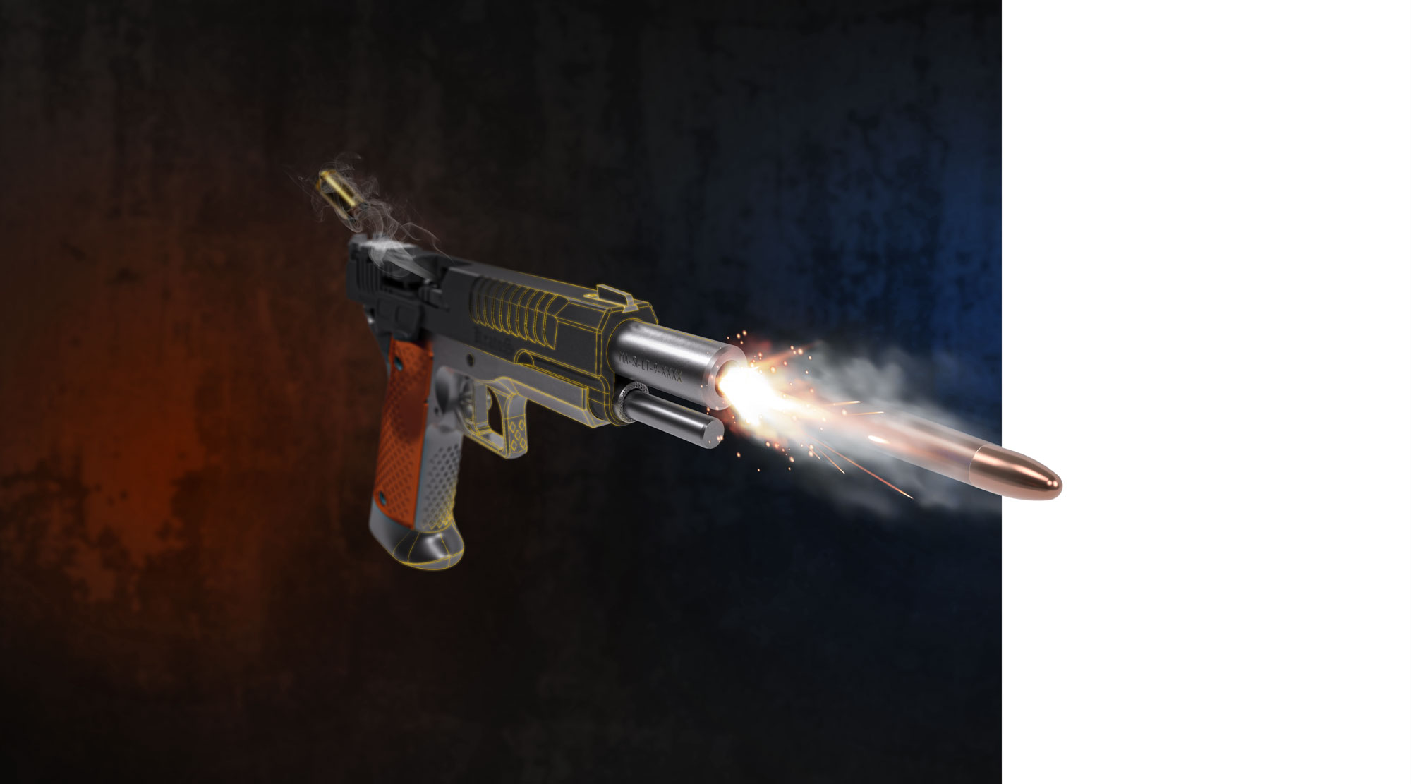 3D model ujetega trenutek