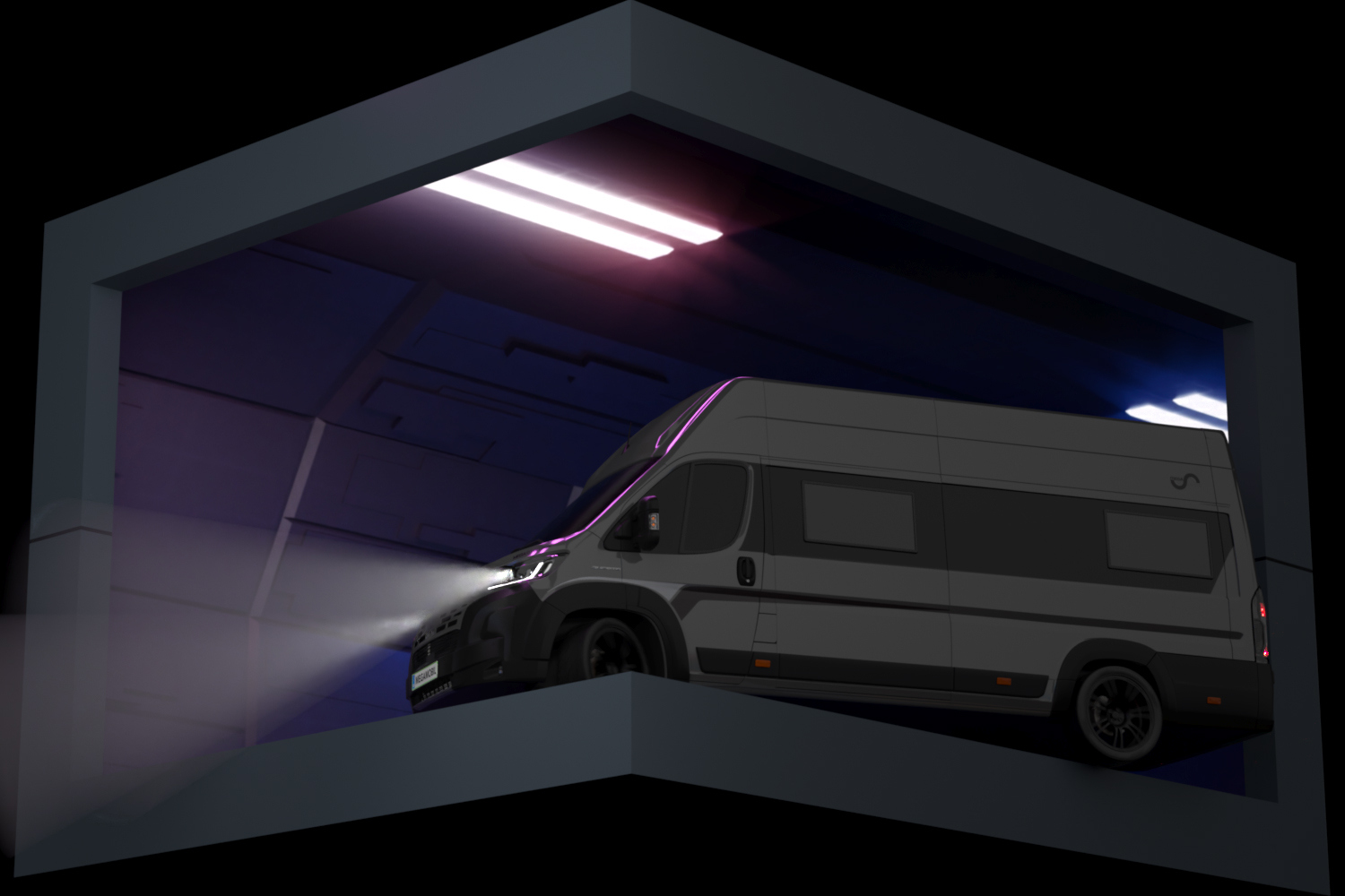 Animacija abstraktni tunel