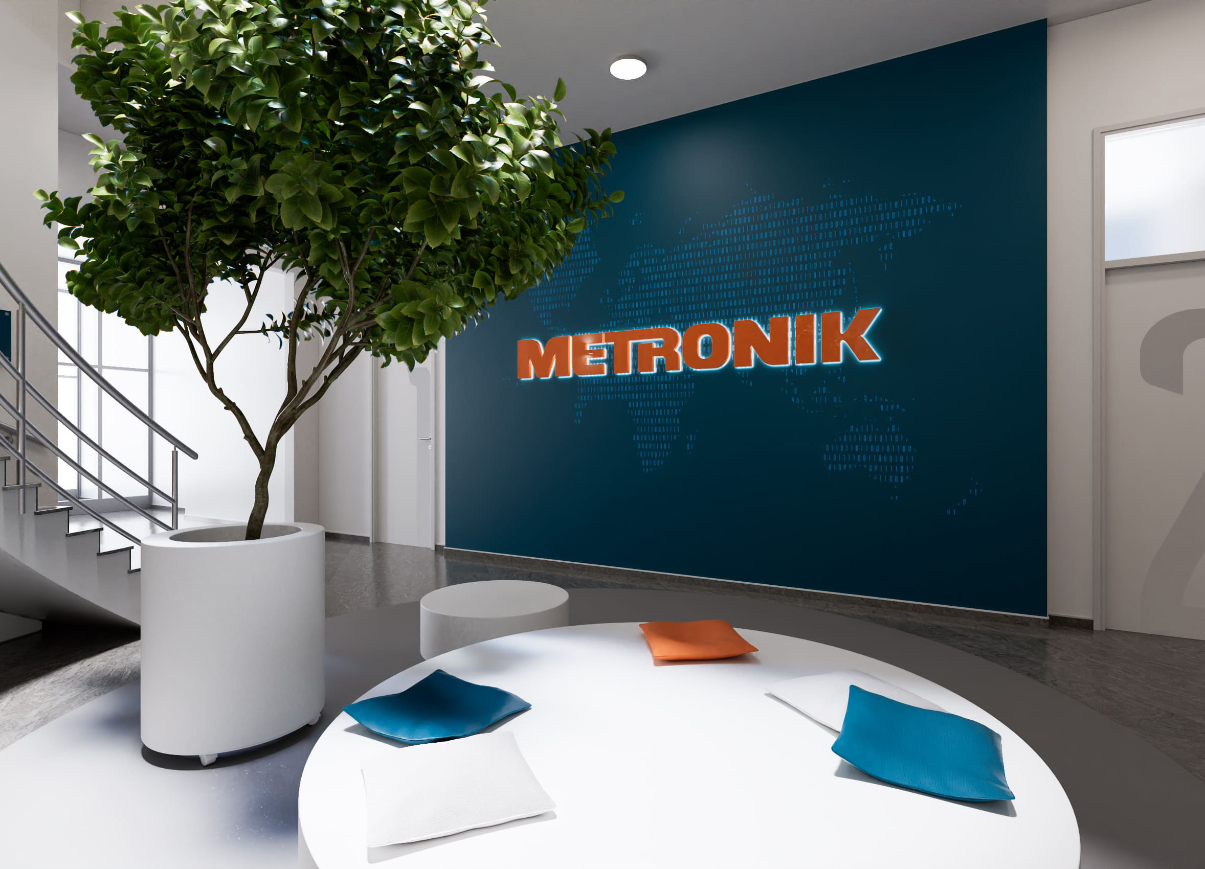 Metronik osvetljena stena